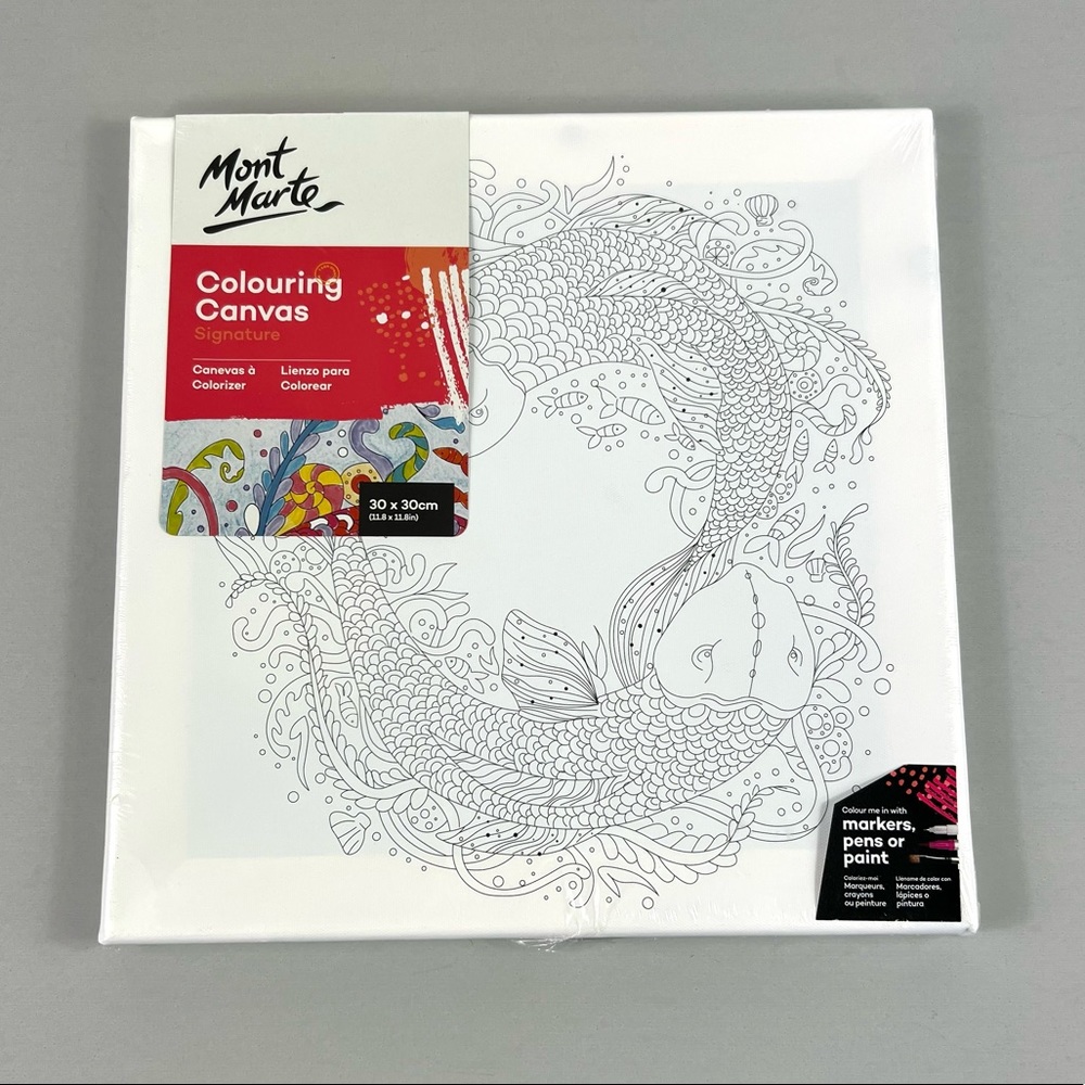 NEW Mont Mart Framed Coloring Canvas